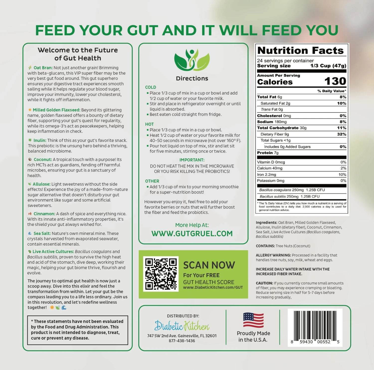 Gut Gruel Prebiotic+ Probiotic - Image 5
